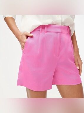 J. Crew Refined Twill Pleated Shorts, NWT